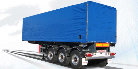 Fruehauf rideaux coulissant porte bobine court