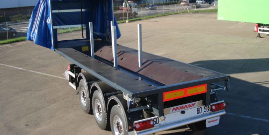 Fruehauf rideaux coulissant porte bobine court