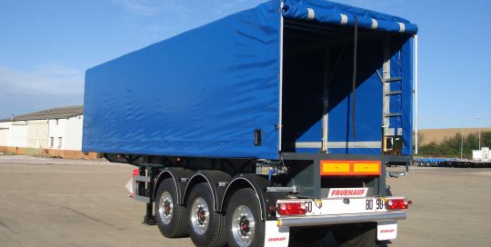 Fruehauf rideaux coulissant porte bobine court